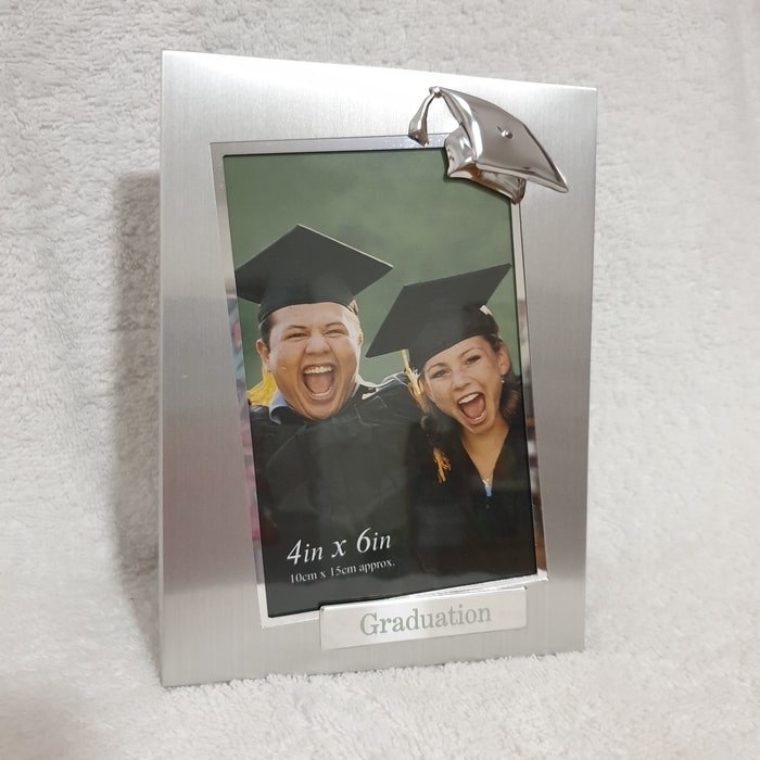 Graduation Cap Photo Frame - Photo size 4" x 6" - only 12 left